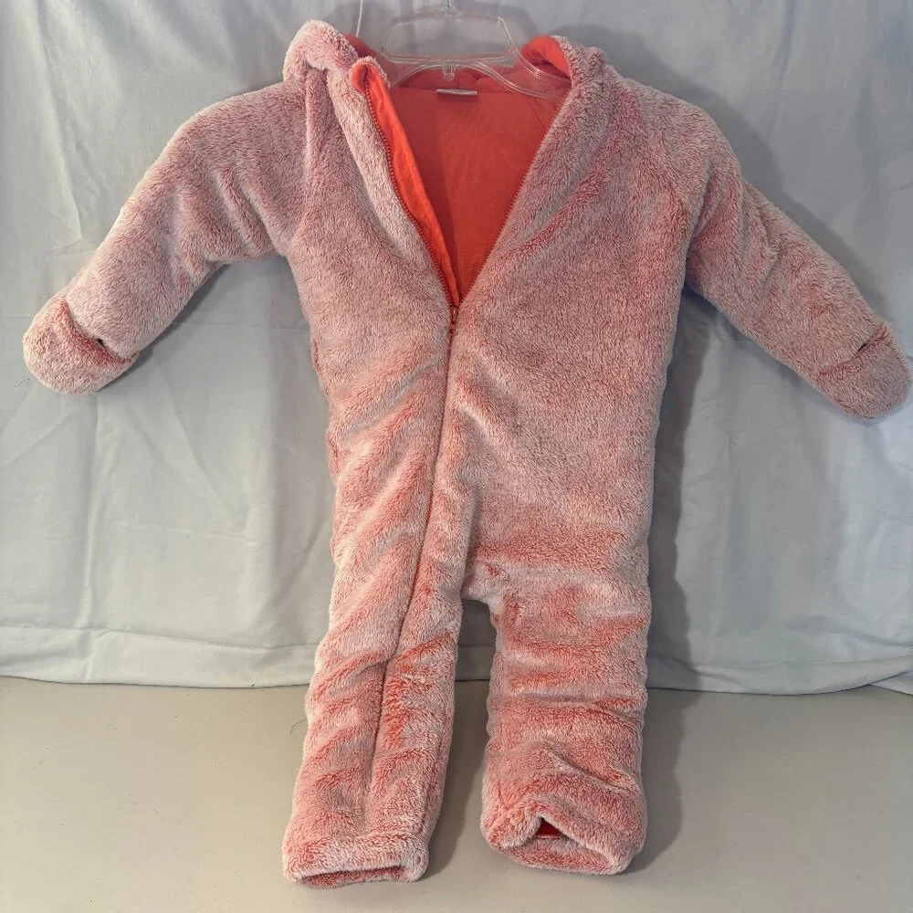 🆕 koalababy 1 piece plush pram, peach fleece baby 18/24 mos - NWT